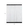 Suministros de Cocina de Acero Inoxidable Estante Plegable Escurridor Estante para Platos Estante para Frutas Estante para Fregadero de Cocina Estante para Control de Agua de Verduras