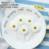 Estilo Ins Desenho Animado Decoração de Bolo de Aniversário Vela Flor Chapéu de Festa Urso Rosto Sorridente Coração Velas de Aniversário para Crianças