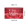 Nuevo Estilo Feliz Día de San Valentín Tela Colgante Tela de Fondo para Ins Decoración de Eventos y Fiestas Tela Colgante de Pared