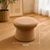 Taburete de hongo para entrada, taburete para cambiarse los zapatos, taburete pequeño para uso doméstico, taburete bajo, madera maciza, sala de estar, balcón, otomana, taburete para sofá, taburete redondo