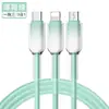 Venda Quente de Fábrica 60W Tipo Cristal de Gelo Type-C Carregamento Super Rápido Adequado para Apple 14/15 Cabo Trançado Cabo de Carregamento Rápido Pd27W