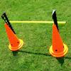 Com o logotipo do furo barril obstáculo estrada cone barricada futebol treinamento barramento rack salto em altura rack equipamento de treinamento balança régua