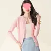 Cárdigan de cuello redondo y manga larga, cárdigan de punto trenzado para mujer, estilo invernal nuevo de alta gama, abrigo suéter de lana suave en capas