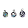 Plata Pura S999 Retro Nuevo Chinoiserie Cloisonné Azul Quemado Nudo Chino Loto Tendencia Nacional Pulsera DIY Accesorios de Plata