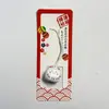 Pingente Criativo Gato da Sorte Pintado Estilo Japonês Sino de Vento Amuleto Decoração Pendente Sorte Fofo Chaveiro de Celular