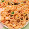 Pan de Chocolate Simulado, Tartaletas de Huevo, Galletas, Juguetes de Comida, Juguetes Hechos a Mano para Armar, Accesorios de Resina, Adornos Miniatura Tridimensionales