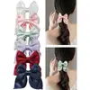 Nuevo comercio exterior hecho a mano para niños uso diario moda coreana pasador de lazo accesorios para el cabello tela dulce tocado no daña el cabello