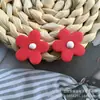 Arcilla de arcilla blanda ins gran caliente pétalos de flor girasol flor accesorios diy pendientes hechos al mano venta al por mayor