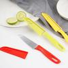 Cuchillo de fruta de acero inoxidable al por mayor, cuchillo portátil para cortar sandía, cuchillo de cocina, juego de cuchillos, cuchillo para pelar frutas