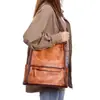 Mochila Retrô 2025 Novo Estilo Europeu e Americano Mochila Antifurto Grande Capacidade Bolsas Casuais Masculinas e Femininas Tendência Transfronteiriça