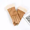 Guantes Calientes de Gamuza para Mujer, Compatibles con Pantalla Táctil, Forrados de Piel, Cortavientos, Forrados de Polar, Engrosados, Venta al por Mayor para Exteriores, Resistentes al Frío