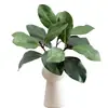 Planta Verde Artificial Folhas de Magnólia para Decoração de Casa, Casamento e Decoração de Janela; Paisagismo Artificial; Folhas de Magnólia Simuladas; Item Mais Vendido Transfronteiriço