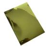 Adhesivo impermeable A3/A4 cepillado dorado PET adhesivo estampado impresión láser Etiqueta dorada pegatina de marca comercial