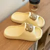 Sandalias de Verano para Casa con Suela Gruesa, Antideslizantes, para Mujer, Flores para Zapatos DIY, para Pareja, Resistentes al Desgaste, de Baño, de Interior, de Dibujos Animados, de Moda