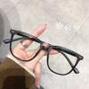 Gafas verde oliva estilo coreano miopía para mujer anti luz azul con grados estilo coreano gafas cuadradas adelgazantes lisas montura de moda para hombres