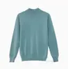 Suéter de punto de cuello medio para mujer, venta al por mayor transfronteriza, otoño e invierno, top de talla grande, artículo popular de exportación para capas base
