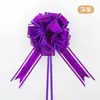 Nova Flor de Gaze de Neve Oversized Embalagem de Presente de Feriado Decoração de Carro de Casamento Flor de Alumínio Galvanizado Embossado Laço Estéreo