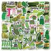 50 peças transfronteiriças Pickle pepino em conserva adesivos bagagem laptop notebook isolamento Copo adesivos decorativos