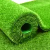 Tapetes de Grama Sintética, Carpete de Grama Artificial de Plástico Falso, Tapetes Decorativos Isolantes de Grama Verde para Varanda Externa e Pátio