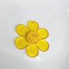 Corea 50 parche acrílico transparente cara sonriente flor aretes aretes cabeza llavero colgante accesorios DIY mayoreo