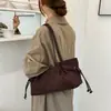 Bolso tote retro de gamuza estilo Maillard, gran capacidad, modelo para mujer, nueva colección de otoño 2026, adecuado para ir al trabajo