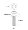 Tornillo de Cabeza Hexagonal Exterior con Brida de Cobre Latón con Arandela Tornillo de Cabeza Hexagonal M8M1012*1620253035404550