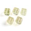 Joyería Jingdian, cristal de limón natural, azúcar, cuadrado, agujero pasante, accesorios de joyería DIY, accesorios de pulsera, productos semiacabados, venta al por mayor