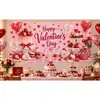 Fondo romántico transfronterizo para el Día de San Valentín, accesorios para fotos de fiesta de rosas en forma de corazón, decoración de pared para confesiones de boda