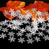 Decoración Navideña Transfronteriza Copos de Nieve Confeti para Lanzar Fiesta de Bodas DIY Copos de Nieve Falsos Fabricante de Accesorios Navideños