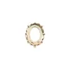 Marco Hueco de Cobre Puro Color Oro Conservante Corazón Octágono Rombus Adecuado para Marco de Diamante Swarovski Accesorios para Uñas
