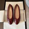 Sapatilhas de Ballet Clássicas para Mulheres, Venda Direta Transfronteiriça, Sapatos Baixos com Letras Duplas C, Mocassins Slip-On Rasos, Logo Y, Envio Imediato