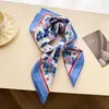 Pañuelo Cuadrado Pequeño de Algodón Puro de Alta Gama Floral Estilo Francés, Pañuelo de Seda Estampado para Mujer, Chal, Bufanda Decorativa para el Cuello con Protección Solar, Bufanda, Pañuelo para la Cabeza
