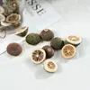 Casca de fruta faça você mesmo, pinha, lascas de madeira, folhas, flores secas, combinação de frutas secas, decoração de natal, decoração de jardim de infância, adereços retrô