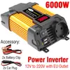 Inversor Converte 12V para Tomada Europeia 110V 300W/500W Carro Modificado Onda Display LED Duplo USB