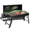 Parrilla de Barbacoa Engrosada Plegable Parrilla de Barbacoa Extraíble para Exterior Carbón Portátil BBQ Parrilla de Barbacoa Doméstica