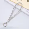 Cordão de Celular de Luxo Chaveiro Full Diamond Pingente Corrente para Bolsa Acessório DIY Alça de Pulso Curta Anti-Perda