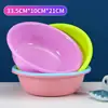 Bacia de Lavar Plástica Doméstica Espessada Tamanho Grande Empilhável Bacia para Lavar Vegetais Impressão Personalizada LOGO Bacia de Presente Promocional