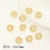 Juego de 10 piezas aleación que conserva el color chapado en oro accesorios para joyería DIY estilo antiguo horquillas borlas colgantes piezas conectoras de borlas multiagujero