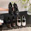 Zapatos Retro Mary Jane para Mujer, Nuevo Estilo de Verano, Planos Versátiles con Moño Suela Suave Estilo Universitario Japonés JK Zapatos Pequeños de Cuero