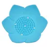 Silicone Flor de Lótus Furos para Sabão Cozinha Banheiro Universal Sem Furo Doméstico Caixa de Drenagem Caixa de Sabão
