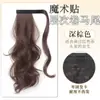 Peruca de Tranças em Rabo de Cavalo Baixo para Mulheres, Tranças de Peruca Autoenroláveis com Velcro, Rabo de Cavalo Natural Volumoso, Peruca de Rabo de Cavalo Alto que Aumenta o Volume do Cabelo