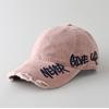 Gorra de béisbol bordada con letras y personalidad de moda para hombre y mujer, estilo urbano, informal, combinable con todo, con lengüeta de pato.