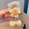Novedoso Scrunchie Doble para Niñas con Diseño de Flor, Diadema para Moño de Niña, Scrunchie Grande, Goma para Cola de Caballo de Niña, Accesorio para el Cabello