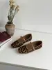 Zapatos Mary Jane Estampado de Leopardo 2026 para Mujer, Zapatos Planos de Ballet con Correa Única, Zapatos Individuales Versátiles de Pelo de Caballo con Boca Baja para Mujer