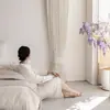 Cortinas Estilo Francés Flor de Rosa Chenilla Repujado Sala de Estar Dormitorio Balcón Modernas de Alta Gama Nuevas Cortinas Blackout