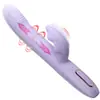 Vibrador de Silicone Estendido para Amantes com Bolas Giratórias Recarregáveis - Brinquedo de Prazer Adulto