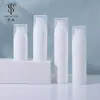 Botella de Loción al Vacío de Plástico PP Tipo Prensa Botella Dispensadora para Cuidado de la Piel Material de Empaque Cosmético Botella al Vacío para Base Líquida de Aislamiento