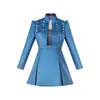 Vestido Cosplay Rosa Azul para Crianças e Adultos Estilo Descendentes de Filmes Europeus e Americanos 2026 Fantasia de Performance com Bolsa