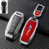 Funda de llave de metal de fibra de carbono real para BYD BYD Dolphin Yuan Qin plus Song plus funda de llave de coche