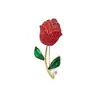 Broche de Rosa de Luxo de Alta Qualidade com Liga e Incrustação de Diamante, Alfinete da Moda para Roupas, Corsage Versátil, Acessório Exquisito